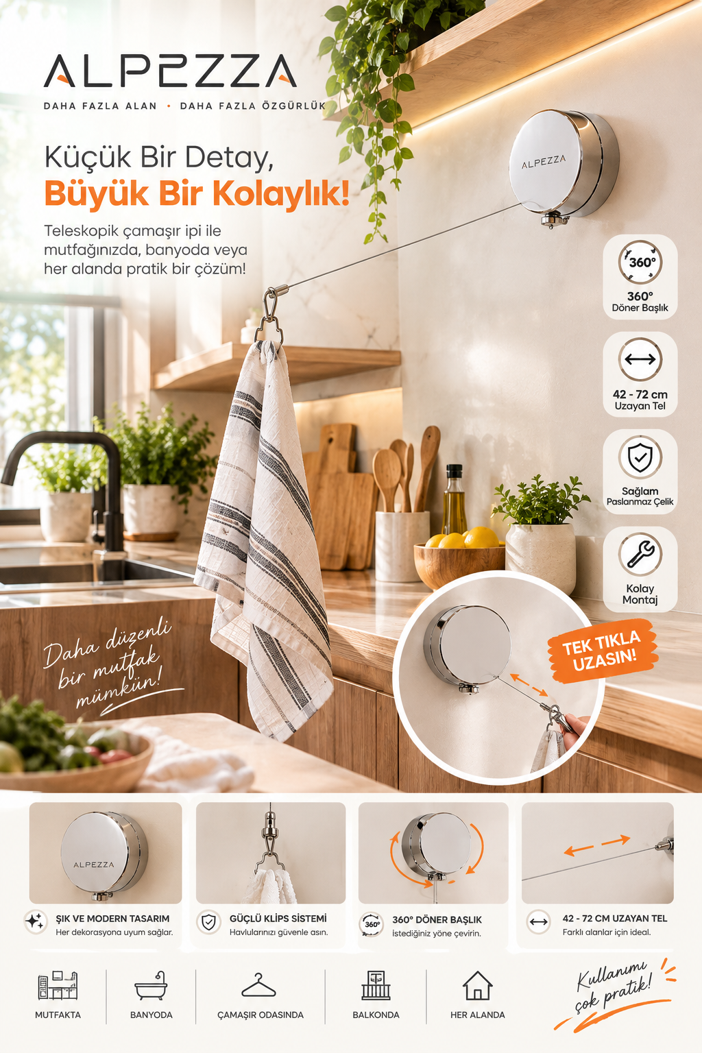 Alpezza Uzayan Askı